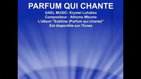 parfum qui chante lyrics